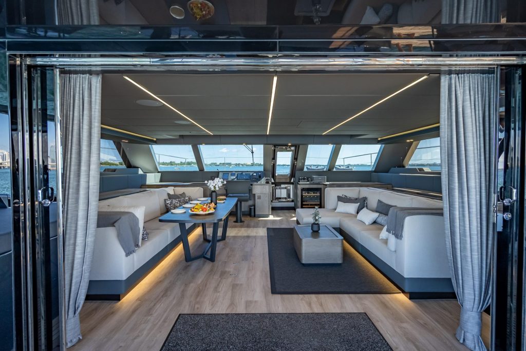 60' Sunreef ARCHIPELAGO III Miami Luxury Modern Yacht Rental Charter