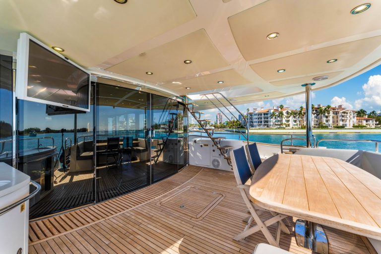 92' Sunseeker RMM JOB Miami Luxury Modern Yacht Rental Charter