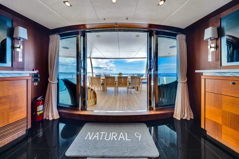 130' Sunseeker NATURAL 9' Miami Luxury Modern Yacht Rental Charter