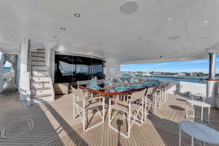 166' Trinity SWEET CAROLINE Miami Luxury Modern Yacht Rental Charter