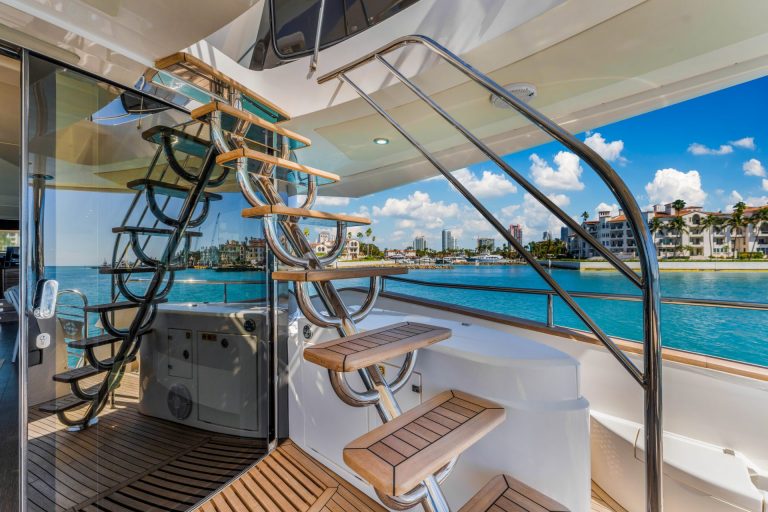 92' Sunseeker RMM JOB Miami Luxury Modern Yacht Rental Charter