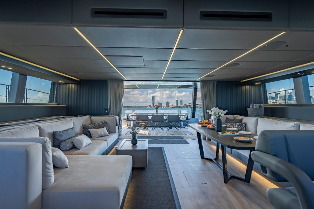 60' Sunreef ARCHIPELAGO III Miami Luxury Modern Yacht Rental Charter