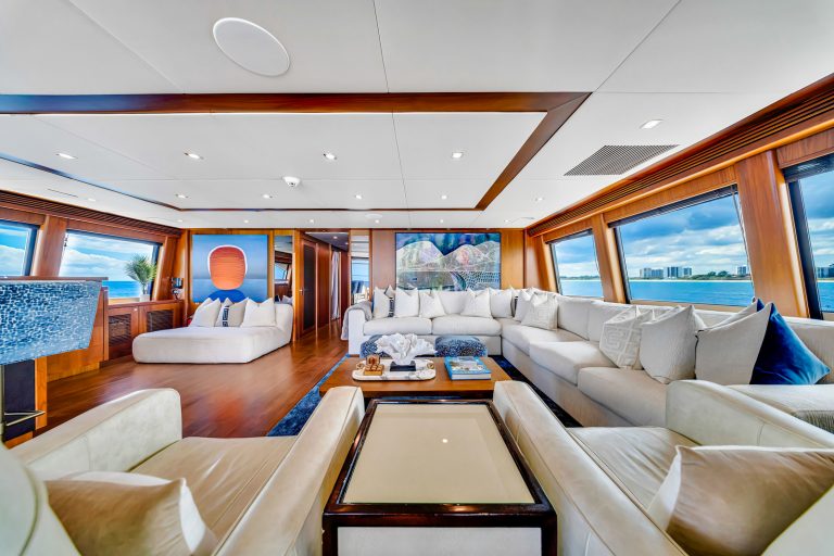 130' Sunseeker NATURAL 9' Miami Luxury Modern Yacht Rental Charter