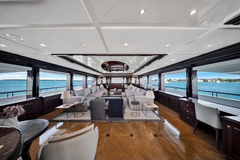 166' Trinity SWEET CAROLINE Miami Luxury Modern Yacht Rental Charter