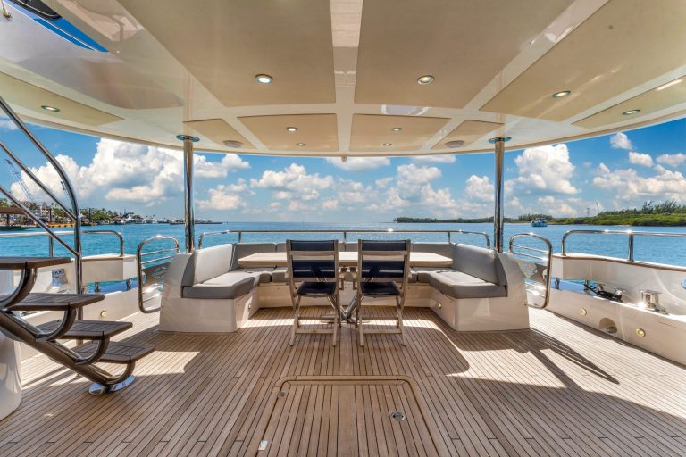 92' Sunseeker RMM JOB Miami Luxury Modern Yacht Rental Charter