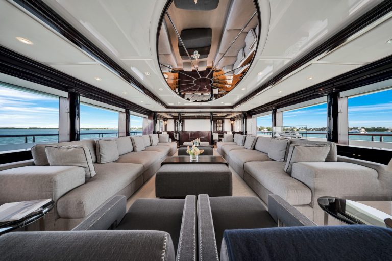 166' Trinity SWEET CAROLINE Miami Luxury Modern Yacht Rental Charter