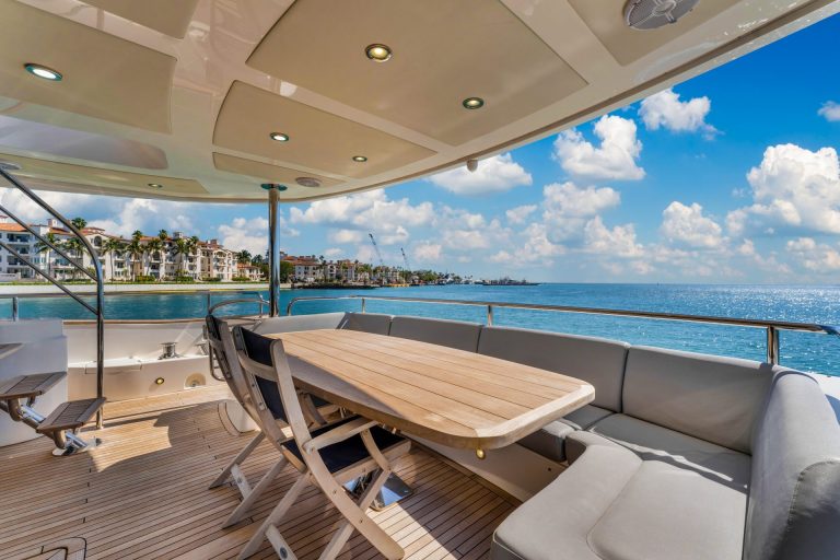 92' Sunseeker RMM JOB Miami Luxury Modern Yacht Rental Charter