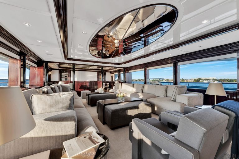 166' Trinity SWEET CAROLINE Miami Luxury Modern Yacht Rental Charter