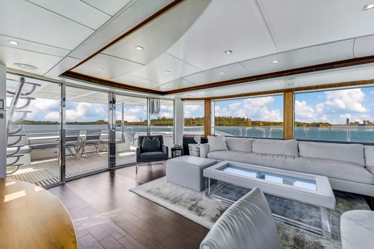 92' Sunseeker RMM JOB Miami Luxury Modern Yacht Rental Charter