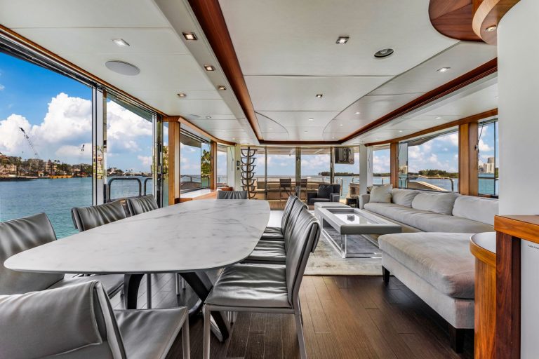 92' Sunseeker RMM JOB Miami Luxury Modern Yacht Rental Charter
