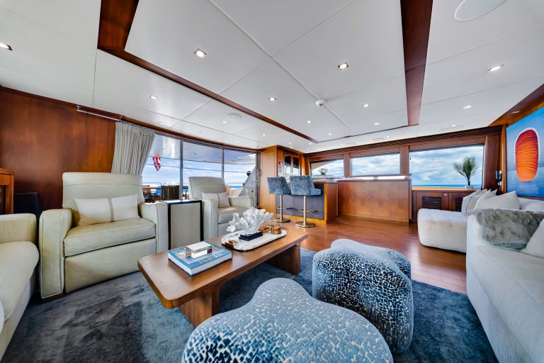 130' Sunseeker NATURAL 9' Miami Luxury Modern Yacht Rental Charter