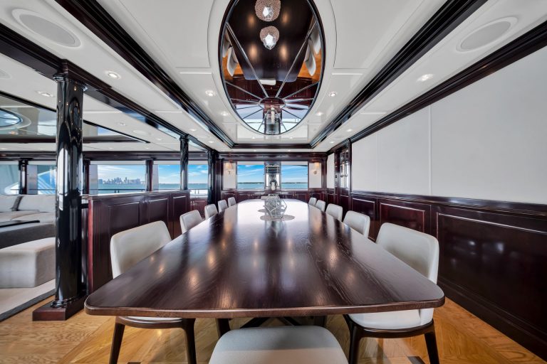 166' Trinity SWEET CAROLINE Miami Luxury Modern Yacht Rental Charter