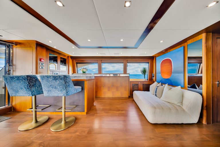 130' Sunseeker NATURAL 9' Miami Luxury Modern Yacht Rental Charter