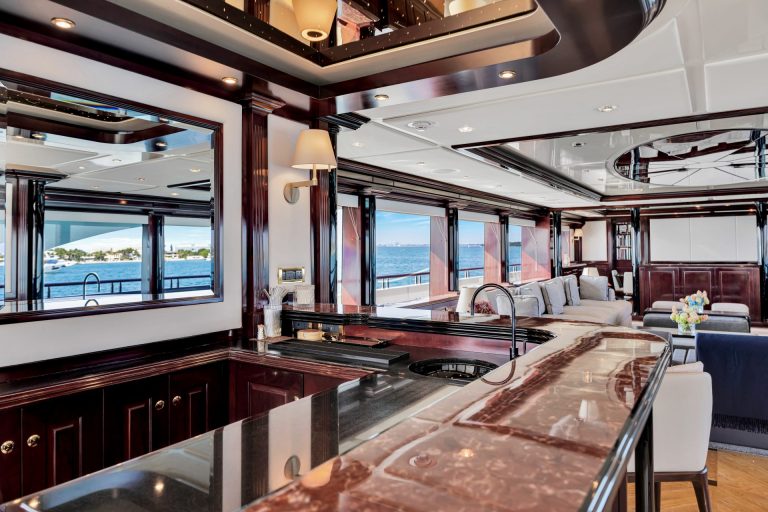 166' Trinity SWEET CAROLINE Miami Luxury Modern Yacht Rental Charter