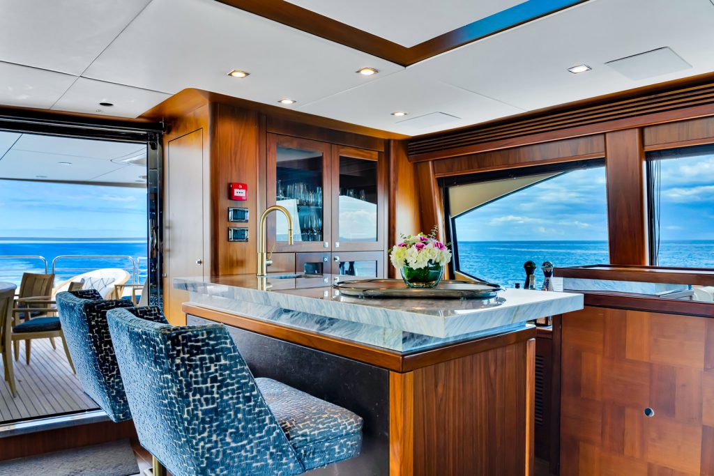 121' Sunseeker NATURAL 9' Miami Luxury Modern Yacht Rental Charter