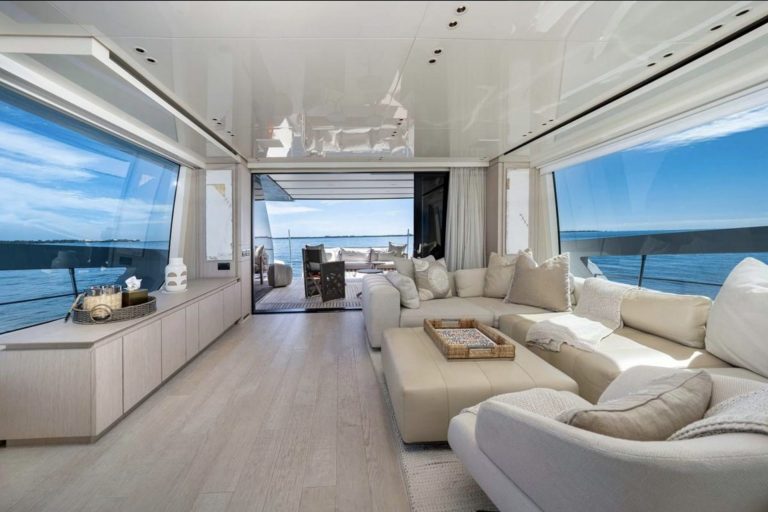 76' Sanlorenzo Vasiliki Miami Yacht Rental Charter Yacht New Modern Design Yacht Rental
