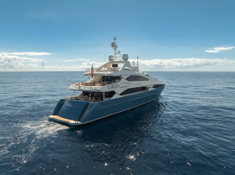 130' Sunseeker NATURAL 9' Miami Luxury Modern Yacht Rental Charter
