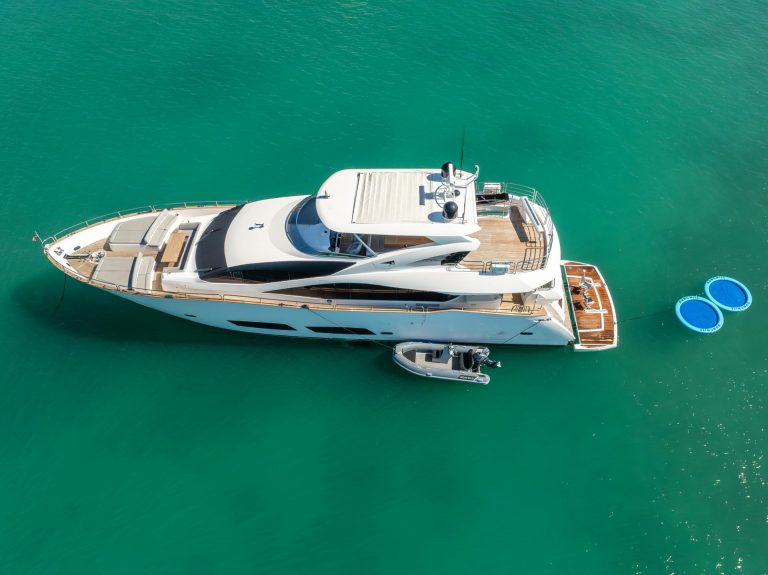 92' Sunseeker RMM JOB Miami Luxury Modern Yacht Rental Charter