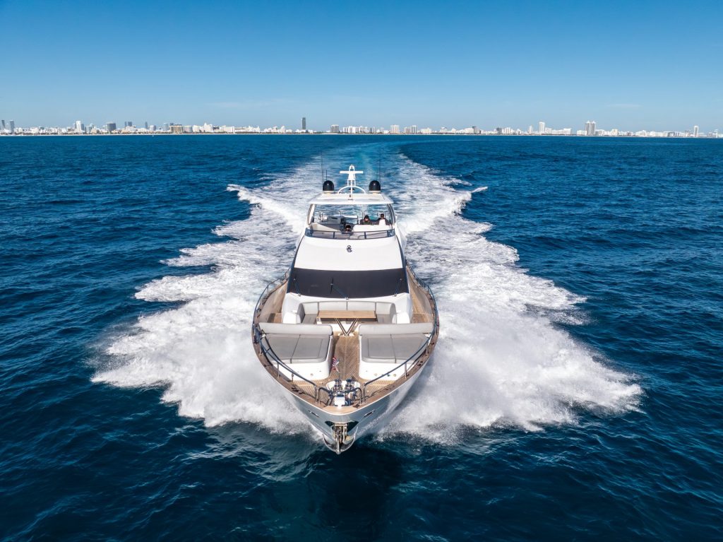 92' Sunseeker RMM JOB Miami Luxury Modern Yacht Rental Charter