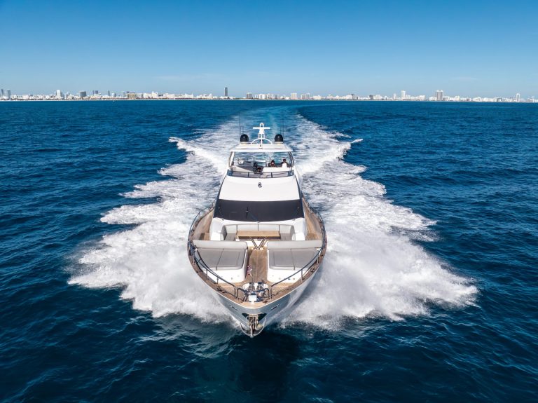92' Sunseeker RMM JOB Miami Luxury Modern Yacht Rental Charter