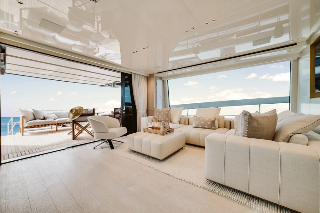 76' Sanlorenzo Vasiliki Miami Yacht Rental Charter Yacht New Modern Design Yacht Rental