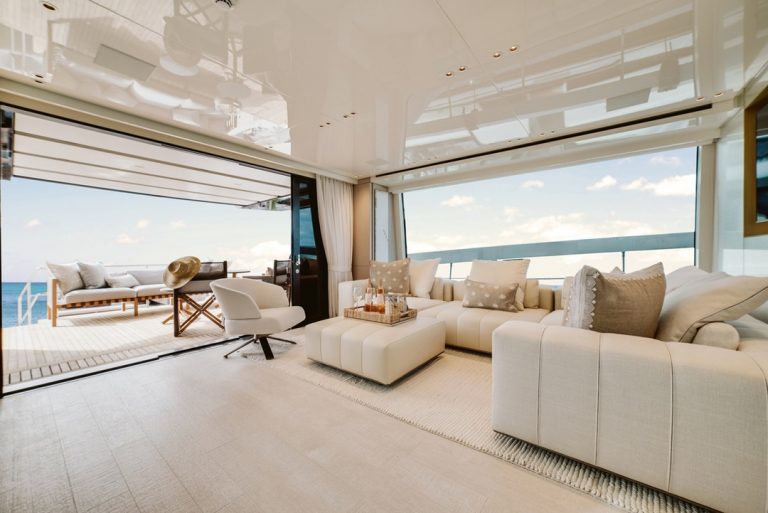 76' Sanlorenzo Vasiliki Miami Yacht Rental Charter Yacht New Modern Design Yacht Rental