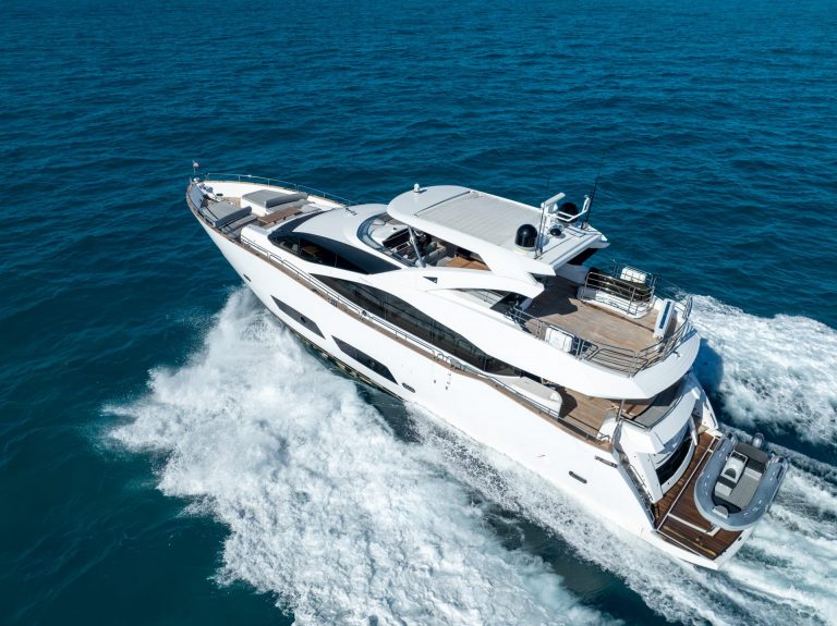 92' Sunseeker RMM JOB Miami Luxury Modern Yacht Rental Charter