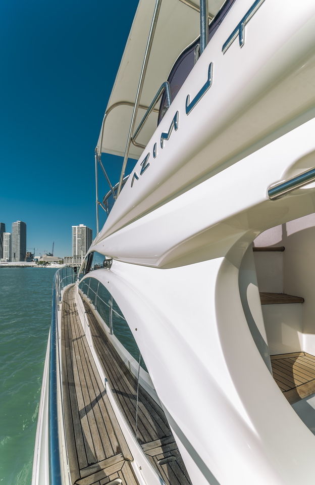 50' Azimut' Miami Luxury Modern Yacht Rental Charter