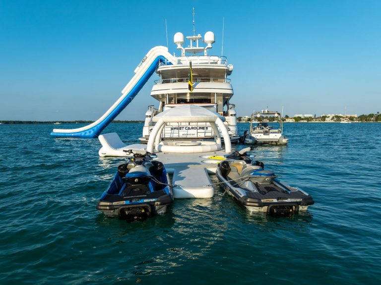166' Trinity SWEET CAROLINE Miami Luxury Modern Yacht Rental Charter
