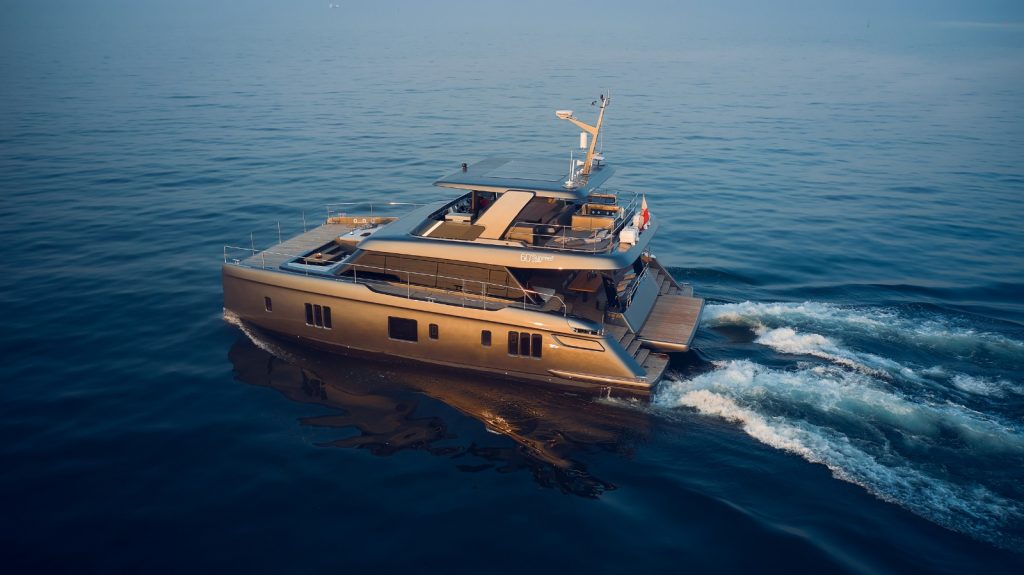60' Sunreef ARCHIPELAGO III Miami Luxury Modern Yacht Rental Charter