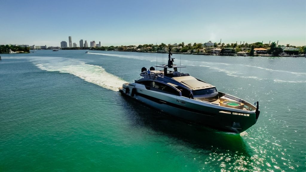 116' Pershing GTX Miami Luxury Modern Yacht Rental Charter
