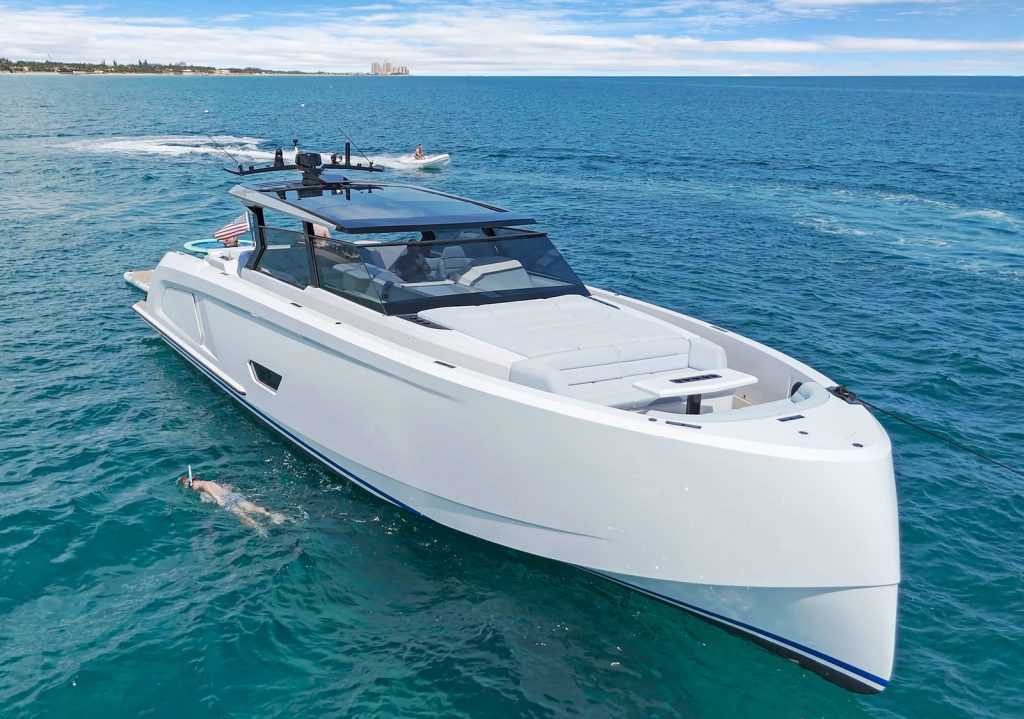 58' Vanquish' Palm Beach Luxury Modern Yacht Rental Charter
