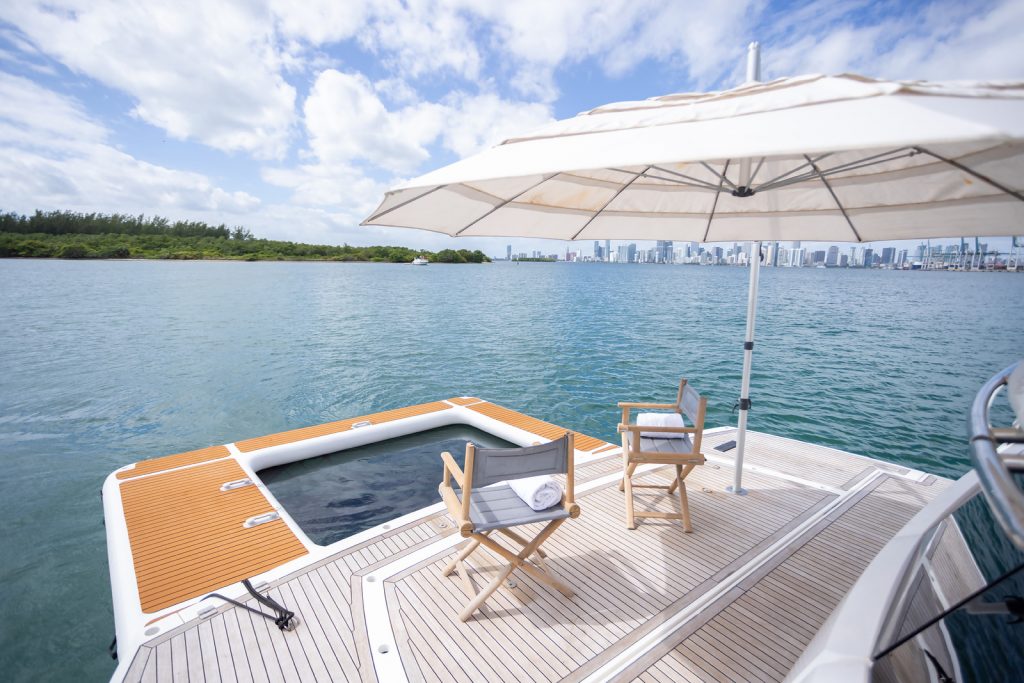 75' Sunseeker SMU' Miami Luxury Modern Yacht Rental Charter