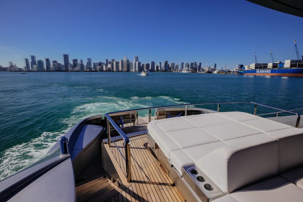 116' Pershing GTX Miami Luxury Modern Yacht Rental Charter