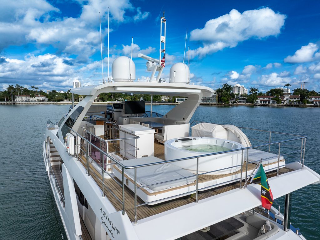 88' Azimut CLOUD 9' Miami Luxury Modern Yacht Rental Charter