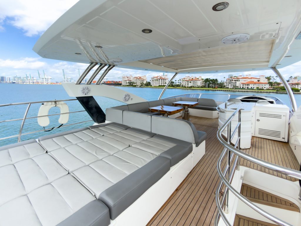 75' Sunseeker SMU' Miami Luxury Modern Yacht Rental Charter