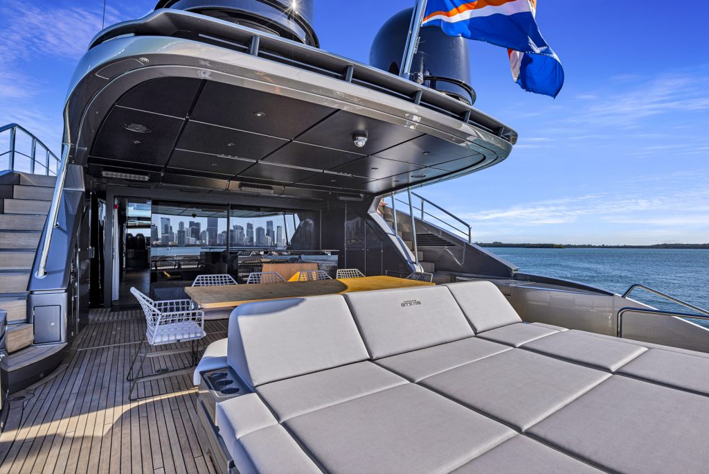 116' Pershing GTX Miami Luxury Modern Yacht Rental Charter