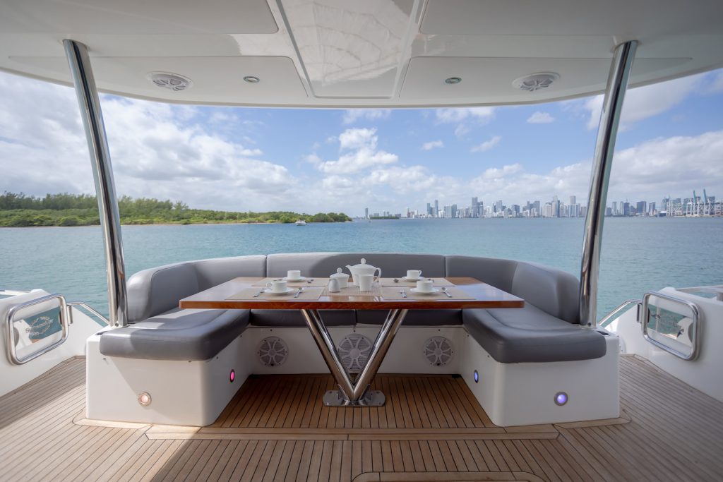 75' Sunseeker SMU' Miami Luxury Modern Yacht Rental Charter