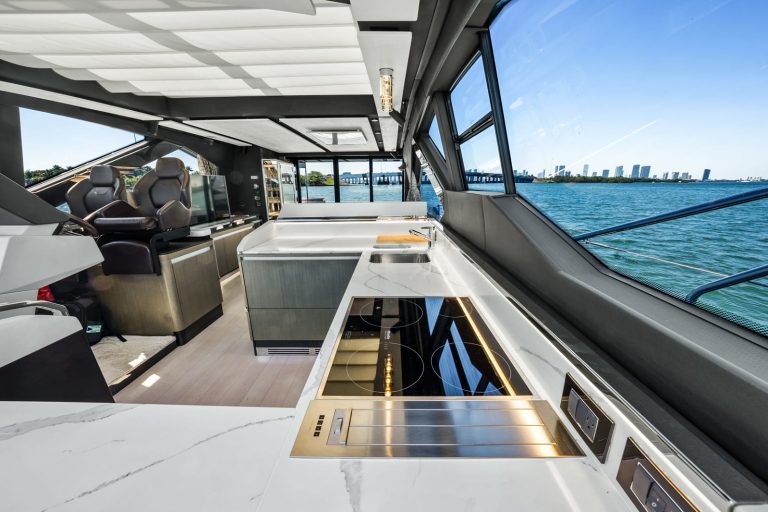 72' Azimut S7' Miami Luxury Modern Yacht Rental Charter