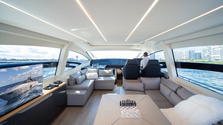 70' Pershing LIQUID' Fort Lauderdale Luxury Modern Yacht Rental Charter
