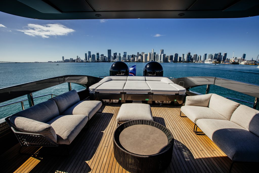 116' Pershing GTX Miami Luxury Modern Yacht Rental Charter