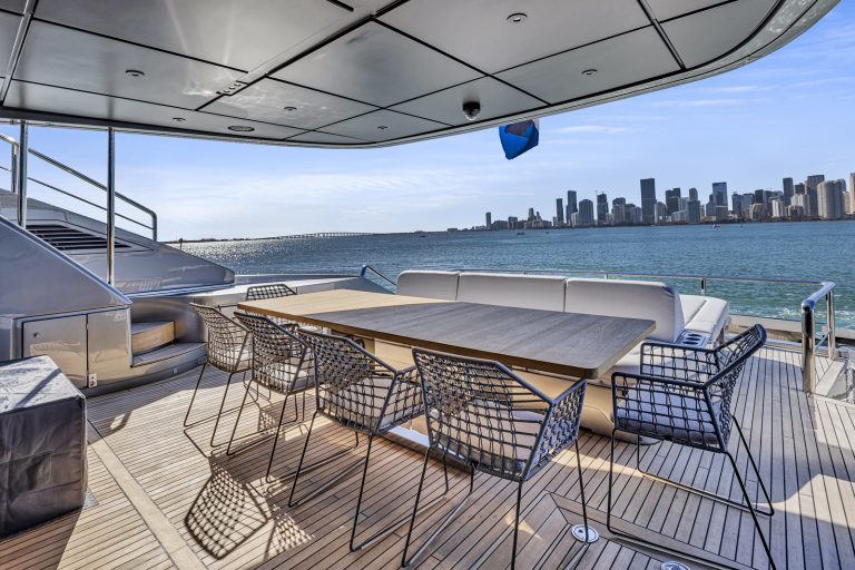 116' Pershing GTX Miami Luxury Modern Yacht Rental Charter