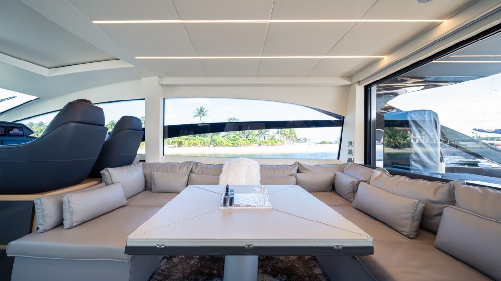 70' Pershing LIQUID' Fort Lauderdale Luxury Modern Yacht Rental Charter