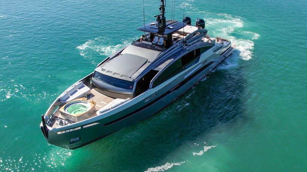 116' Pershing GTX Miami Luxury Modern Yacht Rental Charter