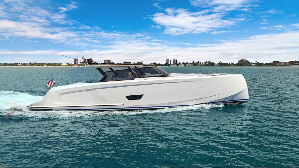 58' Vanquish' Palm Beach Luxury Modern Yacht Rental Charter