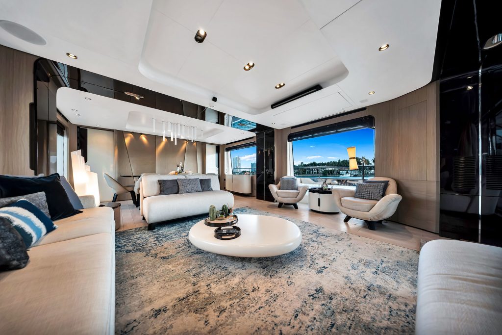 88' Azimut CLOUD 9' Miami Luxury Modern Yacht Rental Charter