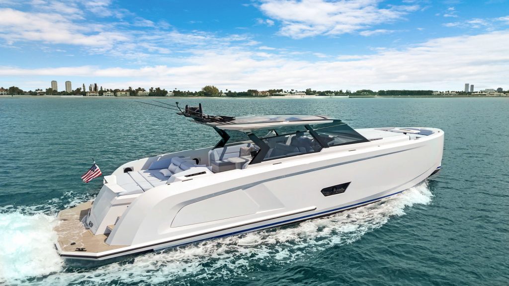 58' Vanquish' Palm Beach Luxury Modern Yacht Rental Charter