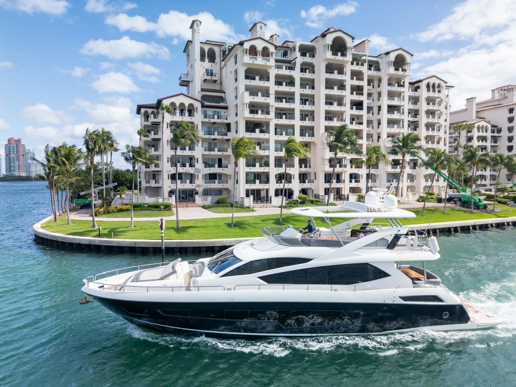 75' Sunseeker SMU' Miami Luxury Modern Yacht Rental Charter