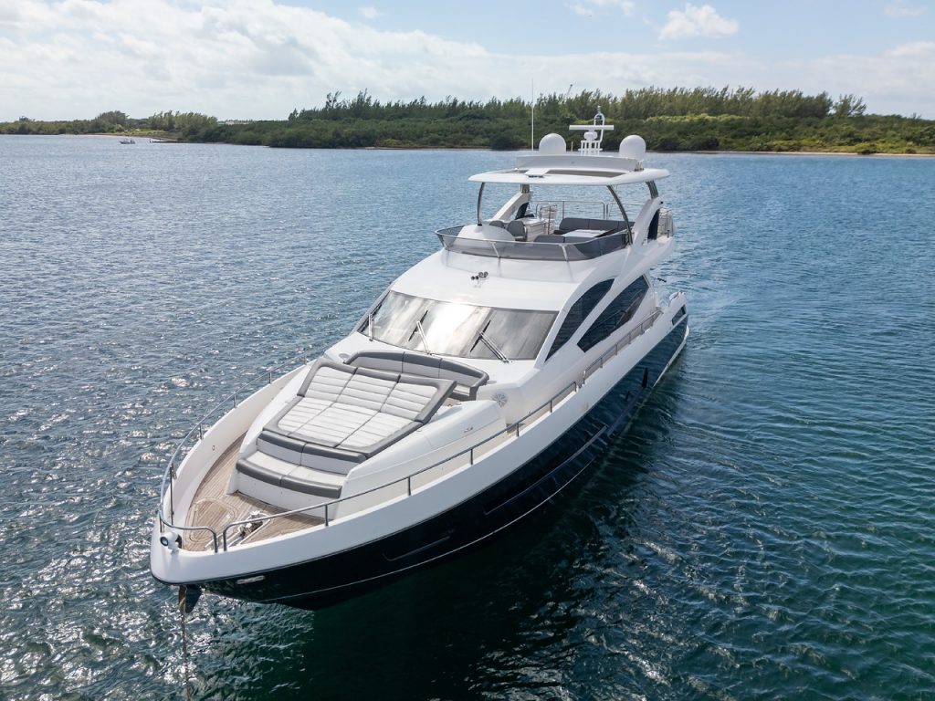75' Sunseeker SMU' Miami Luxury Modern Yacht Rental Charter