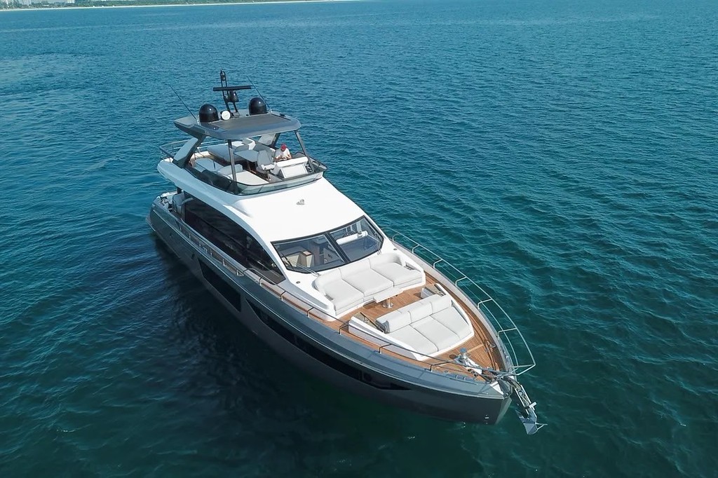 68' Azimut SPYSEA' Miami Luxury Modern Yacht Rental Charter